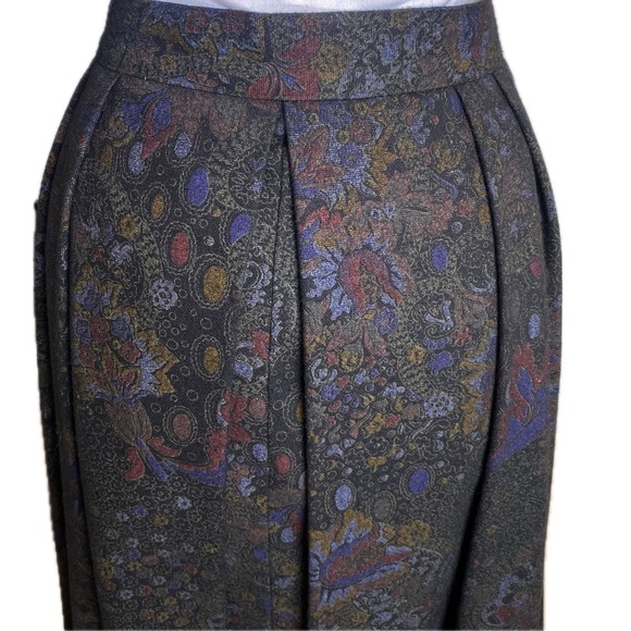 VTG HOCHBERG Germany Wool Pleated A-Line Midi Skirt Size 42 EUR - Picture 5 of 12